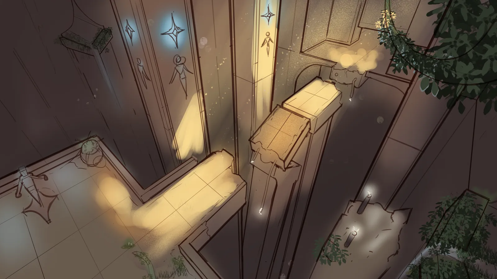 Ancient ruins concept art